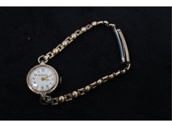 Antique Women's Westfield Swiss Watch ~ 10 Karat Rolled Gold Plated - Adjustable Clasp