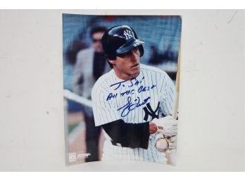 Signed Buckey Dent Photo - New York Yankees