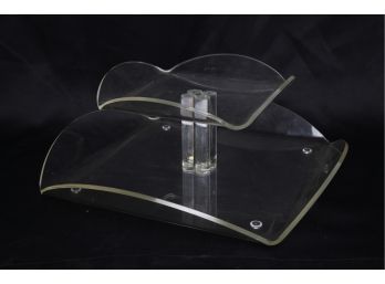 Vintage Two Tier Lucite Cake/Cupcake Tray