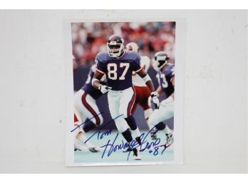Signed Photo Of New Your Giants #87 Howard Cross