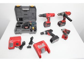 Miscellaneous Power Tool Lot ~ Ryobi & Milwaukee Drills