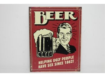 *New* Vintage Style Beer Advertising Sign