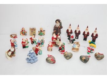 Vintage Christmas Decorations & Ornaments (Many Santa & Mrs. Clause) ~ LOT 2