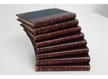 Antique Leather Bound Knight's Shakspere Pictorial Edition 'works Of Shakspere' 8 Volume Set