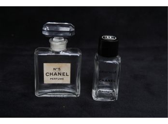 Vintage Miniature Chanel No 5 Perfume Bottle & Chanel Cristalle Fragrance Bottle