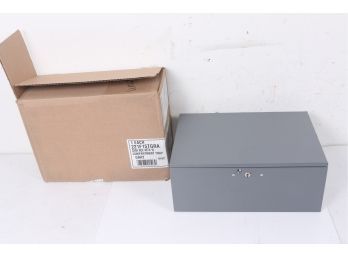 STEELMASTER Extra Large Cash Box With Handles, Gray (221F15TGRA) New