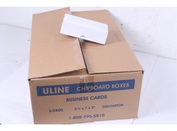 Case Of 200 White 3 12 X 7 X 2' Business Card Boxes