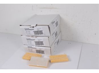 3 Cases Boardwalk Light-Duty Scrubbing Sponge, Yellow/White, 60 Sponges (BWK16320) New