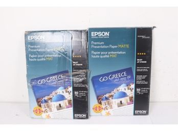 2 Epson Premium Presentation Paper Matte - 13' X 19' - Matte 42.29 Retail Each
