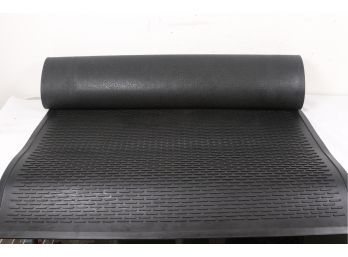 Clean Step Outdoor Rubber Scraper Mat, Polypropylene, 48 X 72, Black 199.99 Retail New