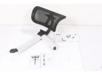 Alera EQ Series Height-Adjustable Headrest, Mesh, Black, ALE-EQHR18 New