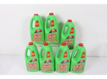 7 Bottles Of Spray 'N Wash Pre-Treat Laundry Stain Remover Refill 60 Oz