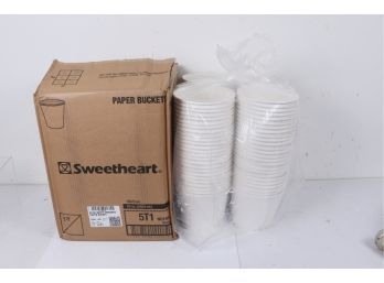 Case Of Solo 5T1-N0195 83 Oz White Paper Bucket (Case Of 100) Retail 116.98