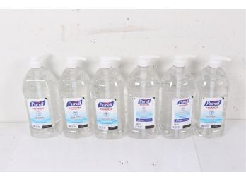 6 Purell Advanced Alcohol Gel Hand Sanitizer 2000 ML Pump Bottle 67.6 Fl Oz