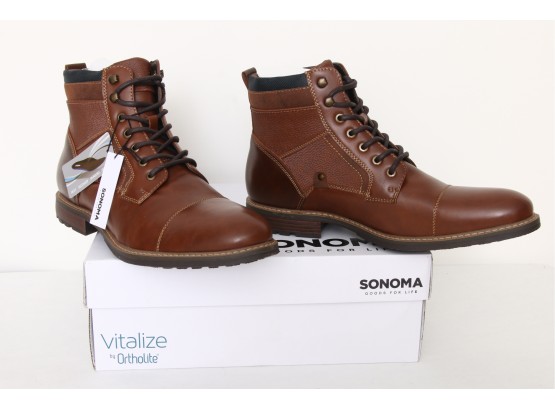 SONOMA Graham Boots Cognac Men's Size 13 - NEW