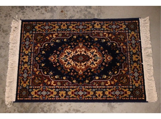 Vintage BOMBAY Style McCarthy International Made In Belgium Wool Rug - Great Condition