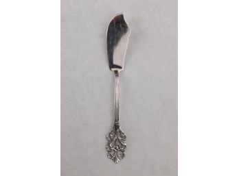 Sterling Silver TH. MARTHINSEN Viking Rose Made In Norway # 283 Butter Pate Knife