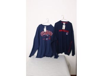 New York Rangers And New England Patriots Commemorative Sweatshirts Made By LEE - New With Tags