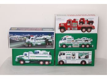 Group Of 5 HESS Trucks - NEW In Boxes