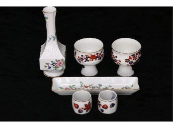Group Of Vintage AYNSLEY Porcelain Fine China - Bird Of Paradise And Pembroke Design