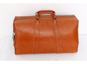 Vintage Leather Travel Bag Or Doctor's Suitcase