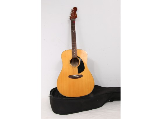 Fender Sonoran Nat Acoustic Guitar With Fender Case
