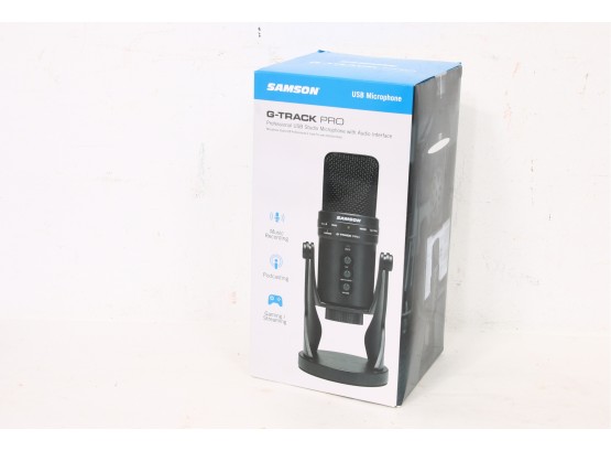 SAMSON G-Track Pro Professional USB Microphone - NEW Sealed Box