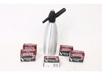 ISI Made In Austria Soda Siphon With 5 Boxes Of Cartridges