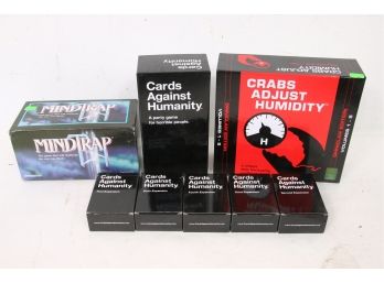 Group Of Card Games - Cards Against Humanity, Crabs Adjust Humidity, Mindtrap