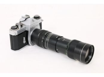 Vintage PeNTAx Spotmatic 35mm Photo Camera With Yashinon-R Lens 90-190mm F/5.8