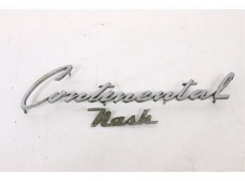 Pair Of Lincoln Continental & NASH Car Emblem Logo Badge Decal