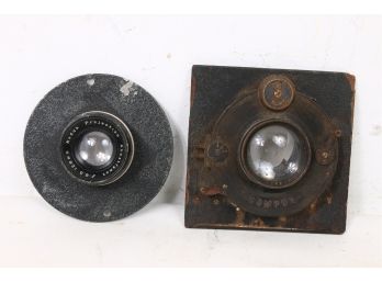 Pair Of KODAK 128mm F/6.3 Anastigmat Lens And Carl Zeiss Jena Tessar 150mm F/4.5 Lens