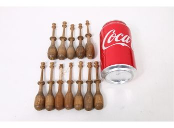 Group Of Antique Wooden Lace Bobbins