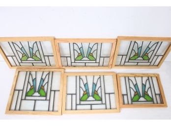 Frames Retake With Additional 2 - Group Of 6 Stained Glass Accent Frames