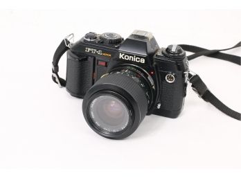 Vintage KONICA FT-1 Motor 35mm Photo Camera With Kalimar Macro 35-70mm F/3.5-4.8 Lens