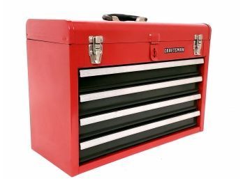Filled 4 Drawer Craftsman Toolbox With Tools