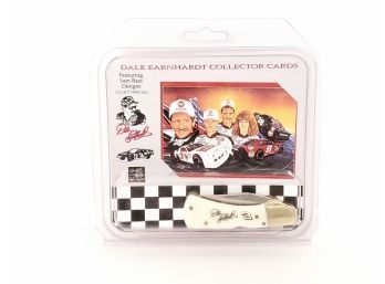 Dale Earnhardt Collectors Card 'the Legend Continues' With Dale Earnhardt Signature Pocket Knife New In Box