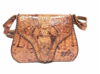 Vintage Real Alligator Purse Made In Cuba
