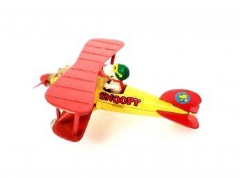 1965 Aviva Toy Company Diecast Metal Snoopy Airplane