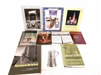 Lot Of 11 Reference Books Including Pottery, Roseville Pottery,antique Furniture 'know Your Antiques' And More