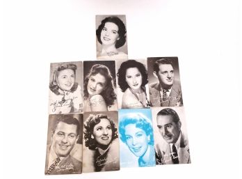 9 Vintage Movie Star Arcade Cards Including Natalie Wood And Many More