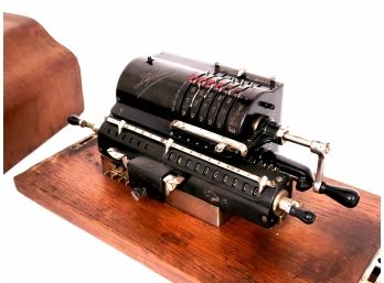Antique Lipsia Calculator Pinwheel Adding Machine