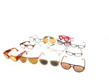 Large Lot Of Glassesprescription,reading And Sunglasses Includes Ralph Lauren And Oakley