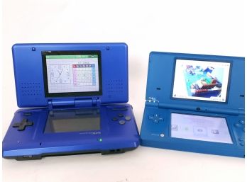 Pair Of Working Nintendo DS Video Game Consoles, DSI And NTR-001