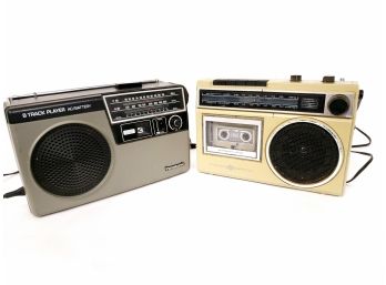 General Electric Radio/cassette Player Model 35240D And Panasonic 8 Track Player/ Radio Model RQ832DS