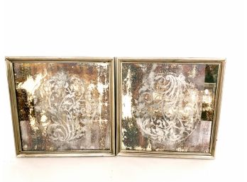 Pair Of Paragon Picture Gallery Distressed Mirrors
