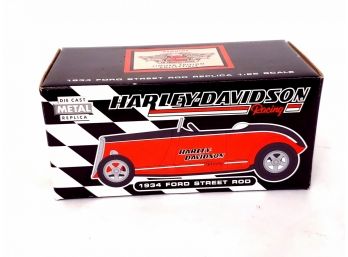 Harley Davidson Racing Limited Edition 1934 Ford Street Rod Die-cast Metal Replica New In Box