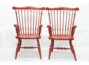 Pair Of Painted Ethan Allen Chairs