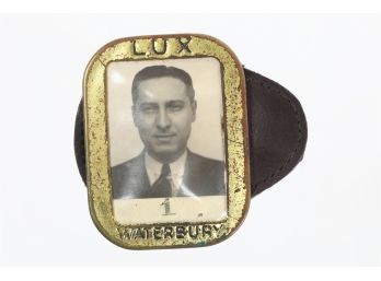 1920's Lux Clock Company Employee Badge