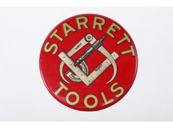Early 1900's Starrett Tools  Advertising Pocket Mirror